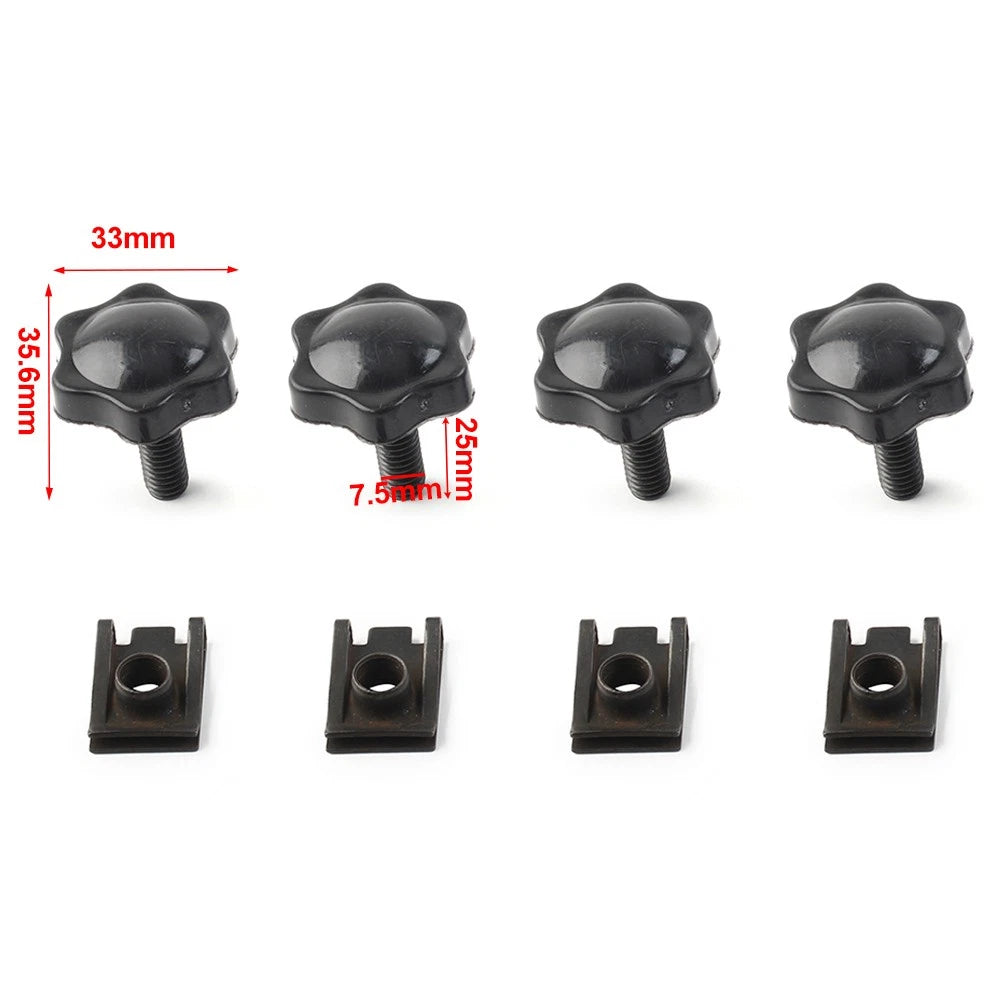 4X Saddlebag Lock Mounting Theft Deterrent Bolt Screw For Harley FLHT FLHTCU