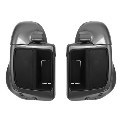 Lower Vented Fairings Fit For Harley CVO Street Road Glide 14-Up Charcoal Pearl