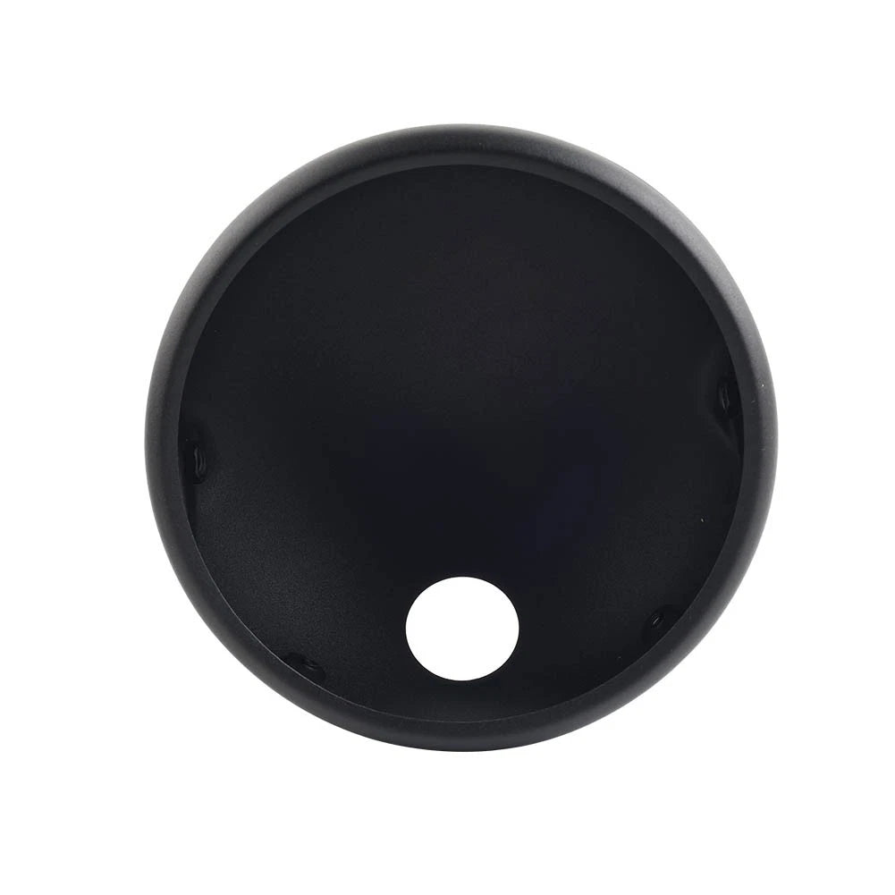 7" Motorcycle Round Headlight Headlamp Light Housing Cover Bucket Matte Black
