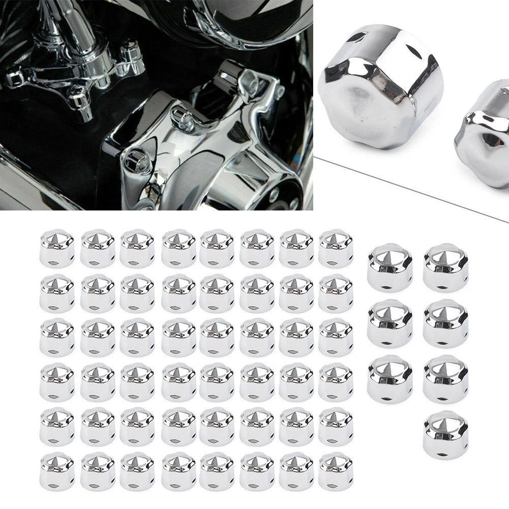 Chrome Engine Bolt Cap Set for Harley-Davidson Touring 1999-2016/Softail 99-17