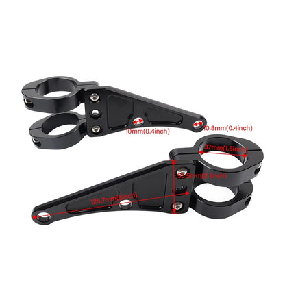 37MM Motorcycle Headlight Bracket Mount Clamp Fork Tube Holder For Harley
