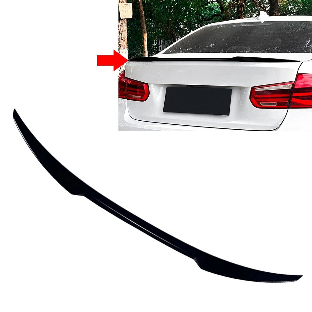 Glossy Black Rear Trunk Lip Spoiler Wing For BMW 3 Series F30 2012-2018