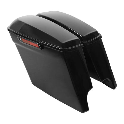 Stretched Hard Saddlebags Chrome Conversion Bracket Fit For Harley Softail 84-17