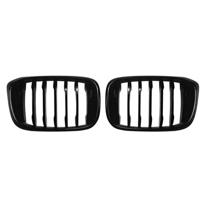 Glossy Black Front Kidney Middle Grille Grill For BMW X3 G01 X4 G02 2018-2021
