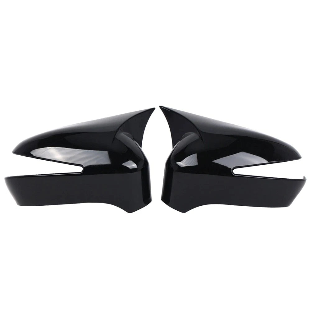 Gloss Black Side Rear View Mirror Cover Cap For Honda Civic 8th 4-Door 2006-2011