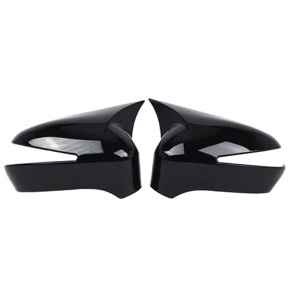 Gloss Black Side Rear View Mirror Cover Cap For Honda Civic 8th 4-Door 2006-2011