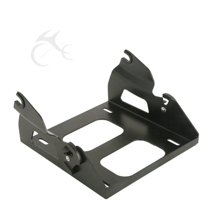 Razor Trunk Backrest Pad Solo Mount Rack Plate Fit For Harley Road King 2014-25