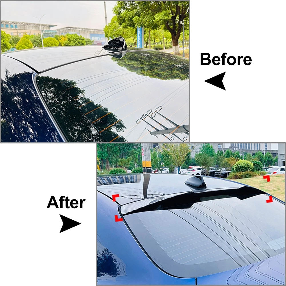 Glossy Black Rear Window Roof Spoiler For Alfa Romeo Giulia Sedan 2015-2024