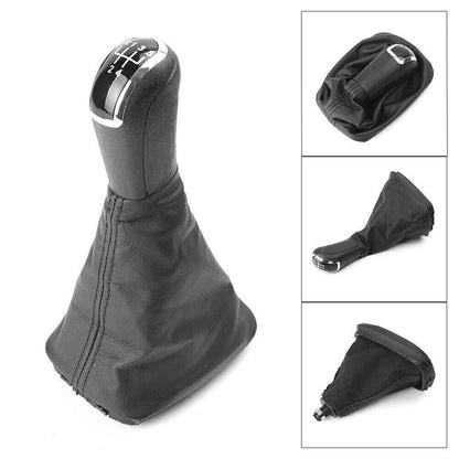 Fit Skoda Fabia 2000-08 2010~2013 Dustproof Auto Leather Shift Knob Gear Shifter