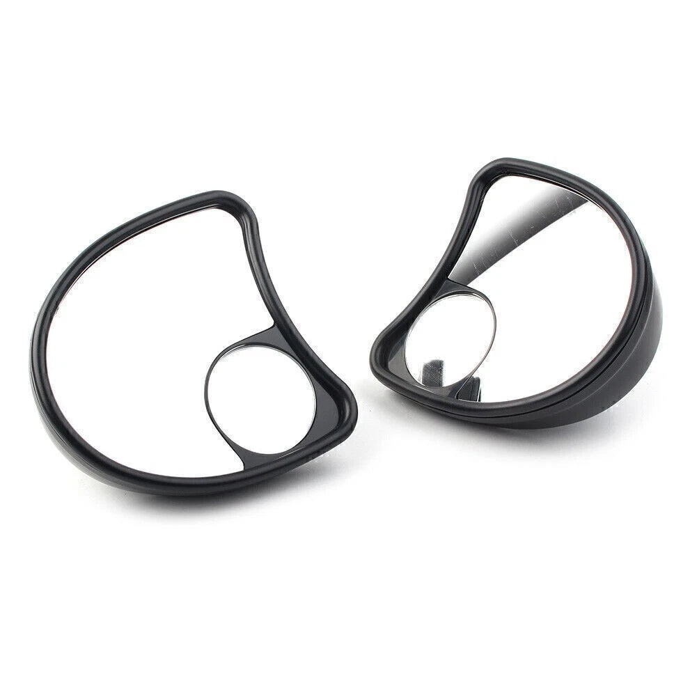 Fairing Mount Mirrors Blind Spot Side Mirror Fit Harley Batwing Touring 1996-13