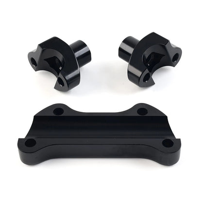 1.7 Handlebar Risers Top Clamp For Harley Dyna Softail Street Bob Sportster