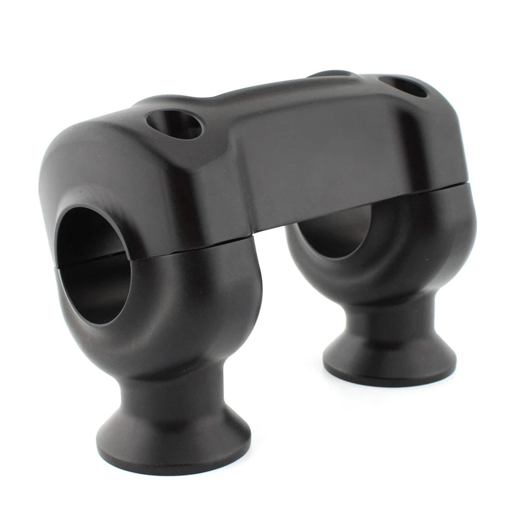 1 1/4" Handlebar 32mm Riser Top Clamp Kit For Harley Softail Street Bob Black