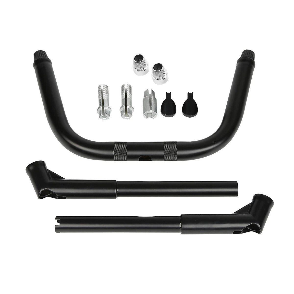 Adjustable 10"Rise 1.25" Handlebar Bar Fit For Harley Softail Deuce Slim Fat Boy