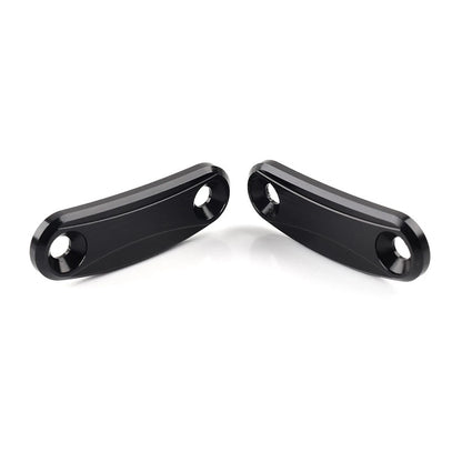 Rearview Mirror Block Off Base Plates Cover Black For Kawasaki ZX-10R 2011-2015