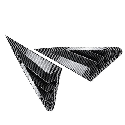 Carbon Look Rear Window Louver Shutter Cover For Audi A3 S3 8V RS3 Sedan 14-20