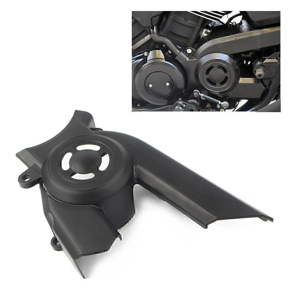 Black Front Pulley Sprocket Cover Kit For Harley Street XG 750 XG750 2015