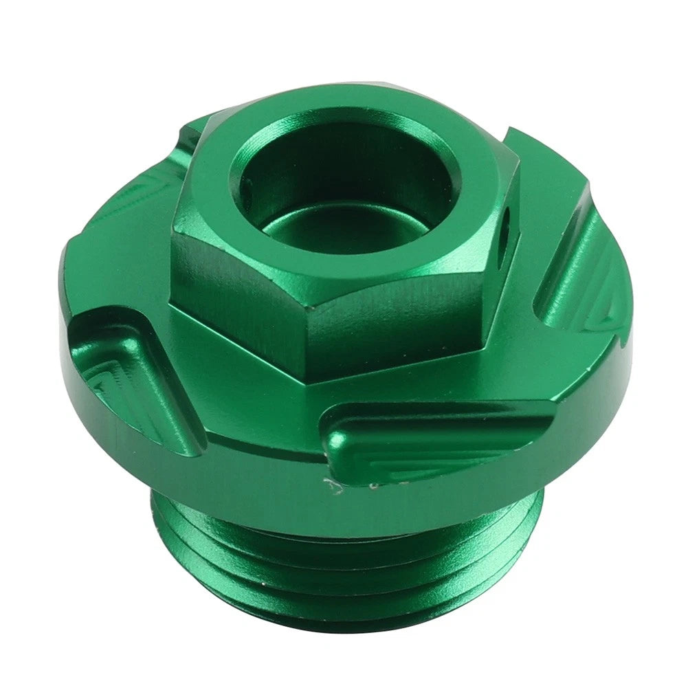 Green Engine Oil Fill Plug Screw Cap for Kawasaki KX250 KX250F KLX450R KX450F