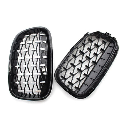 Front Black Grille Chrome  Meteor Latest Style Fit BMW 1 Series F20 F21 11-14