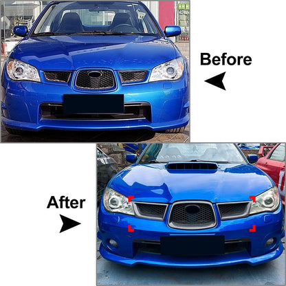 Front Bumper Upper Grille Mesh Cover Fit Subaru Impreza 9th WRX STI 2006-2007
