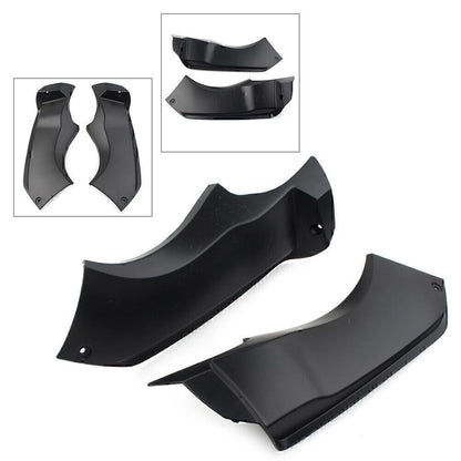 2pcs Motor Air Tube Cover Fairing Fit Kawasaki Ninja ZX 6R ZX6R 2003-2004 Black
