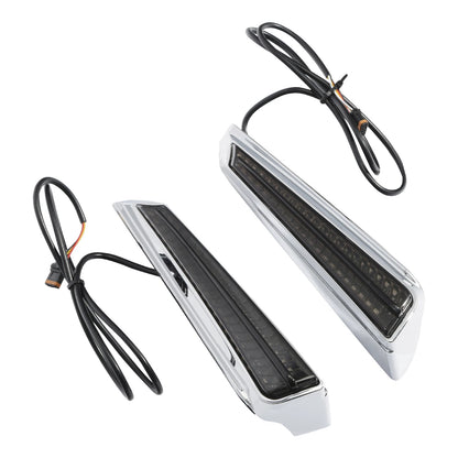 LED Filler Panel Light Smoked Turn Signals Fit For Honda Goldwing GL1800 2018-26