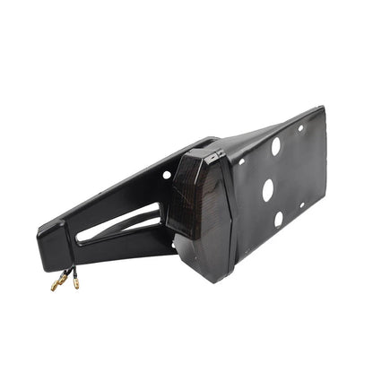 Motorcycle Rear Mudguard Brake Tail Light License Plate Lamp For Dirt Bike Smoke