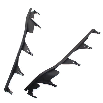 Pair Car Upper Headlight Lamp Cover Strip Trim For BMW 3 Series E46 4 Door 98-01