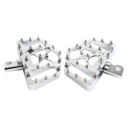 Wide Foot Pegs MX Style Floorboard Fit Harley Touring Sportster Softail Dyna