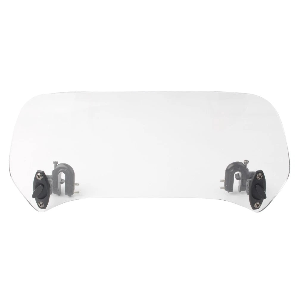 Adjustable Windshield Clip On Extension Spoiler Wind Deflector For Motorcycle