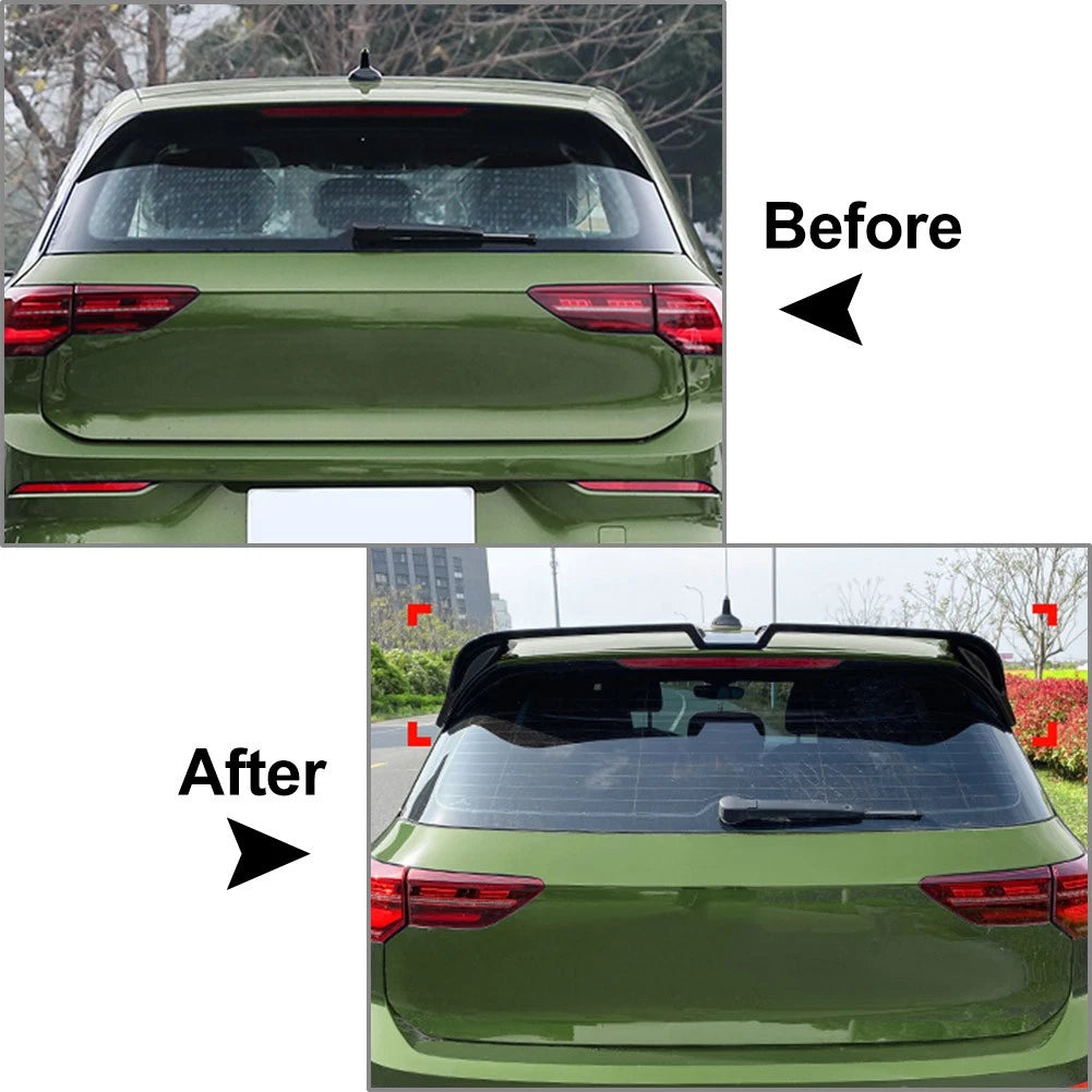 US Rear Roof Spoiler Wing Fit VW Golf 8 R GTD GTE R Line Hatchback 2020-23