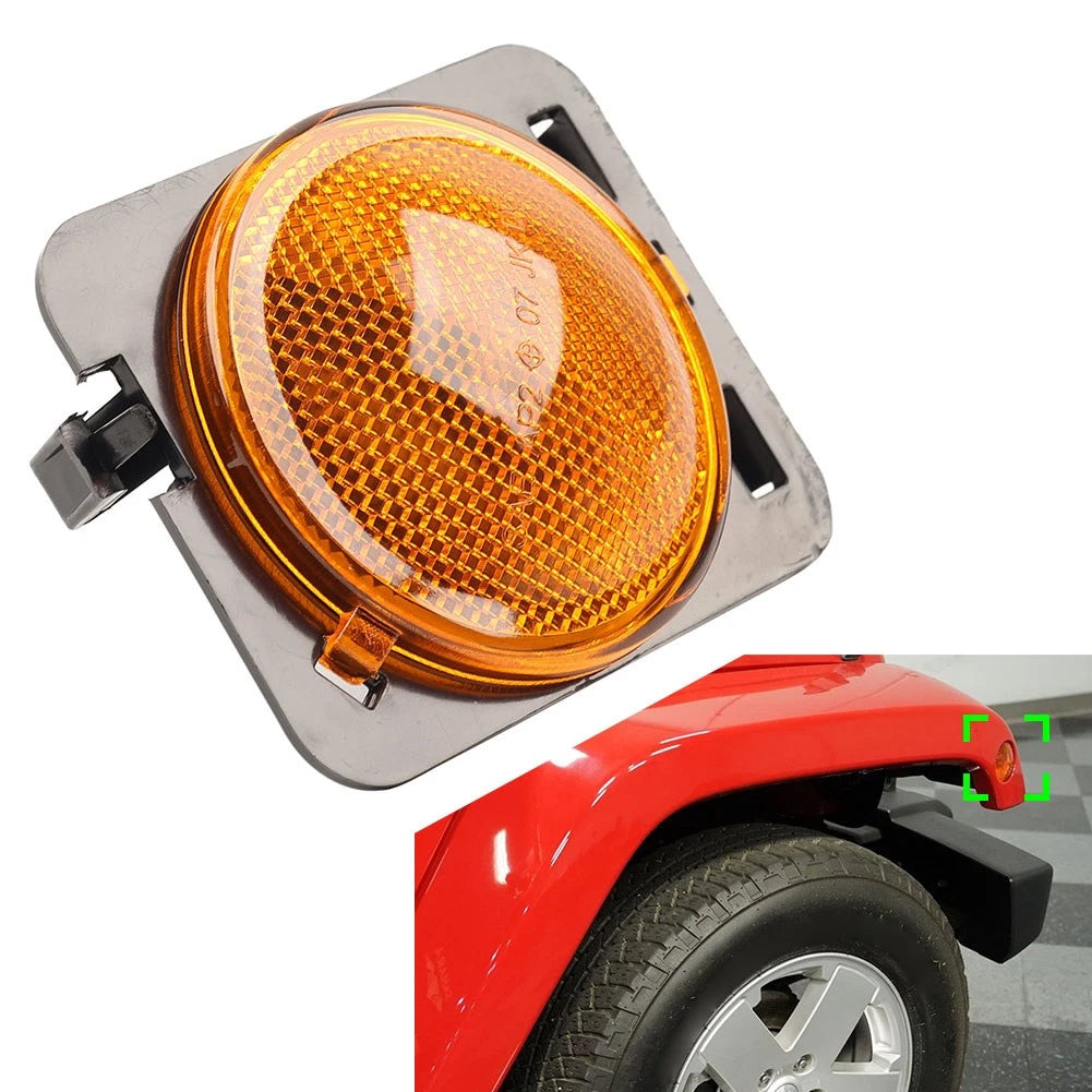 Side Marker Turn Signal Light Fender Lamp For Jeep Wrangler JK 2006-2018 Right
