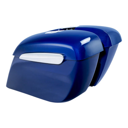 Hard Saddlebags Fit For Indian Chieftain 19-25 Roadmaster Dark Horse 20-25 Blue