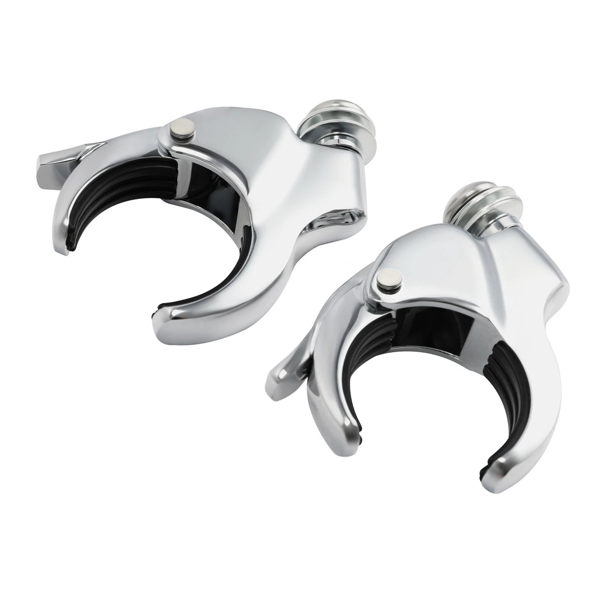 49mm Detachable Windshield Clamps Fit For Harley V-Rod Super Glide Fat Bob 18-Up