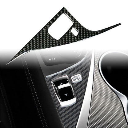 Interior Gear Shift Drive Panel Cover For Infiniti Q50 Q60 14-19 Carbon Fiber US