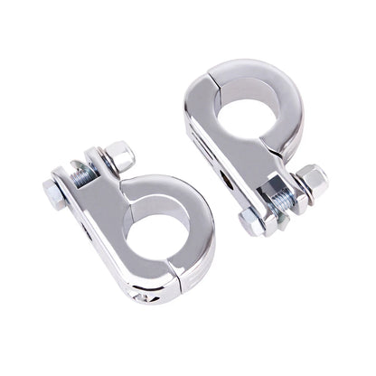 1-1/4" Highway Crash Bar Motorcycle Foot Pegs Pedals Mount Kit For Harley Chrome