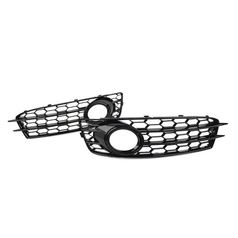BK Front Bumper Honeycomb Mesh Fog Light Grille Cover Fit Audi A3 8P SLine 09-12