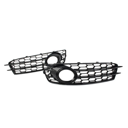 BK Front Bumper Honeycomb Mesh Fog Light Grille Cover Fit Audi A3 8P SLine 09-12