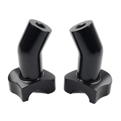 3 1/2" Pullback Handlebar Risers Fit Harley 1" Bar Dyna Softail Road King Black