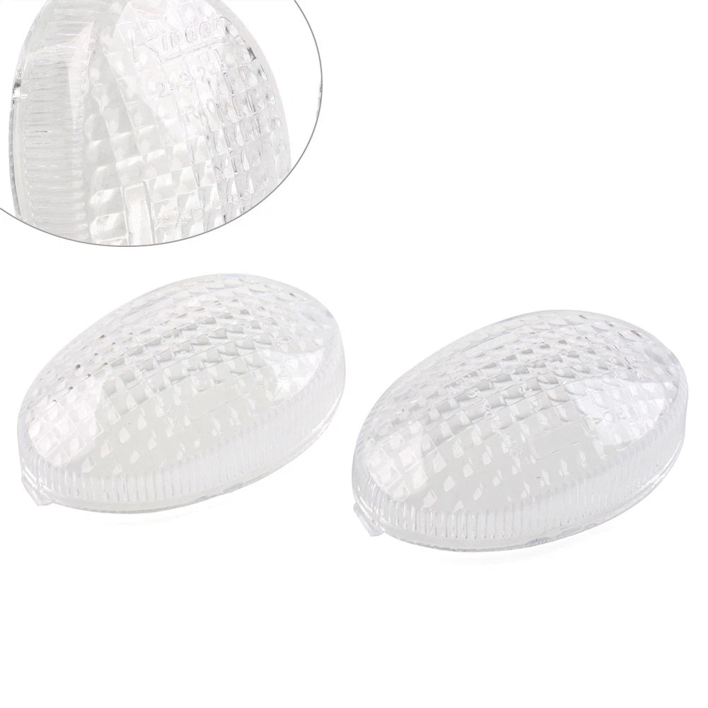 2x Motorcycle Turn Signal Light Lens Fit KAWASAKI EX250R NINJA 250R Vulcan Clear