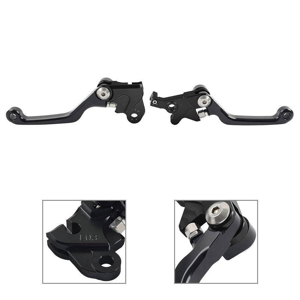 Pair Pivot Brake Clutch Levers For Kawasaki KLX 300SM KLX 250/S/SF KLX150L Black