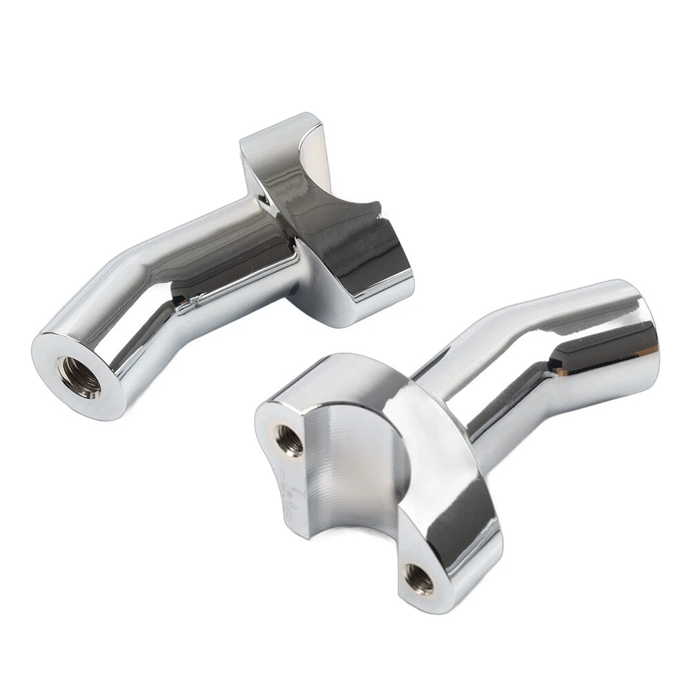 3 1/2" Pullback Handlebar Risers Fit Harley 1" Bar Dyna Softail Road King Chrome