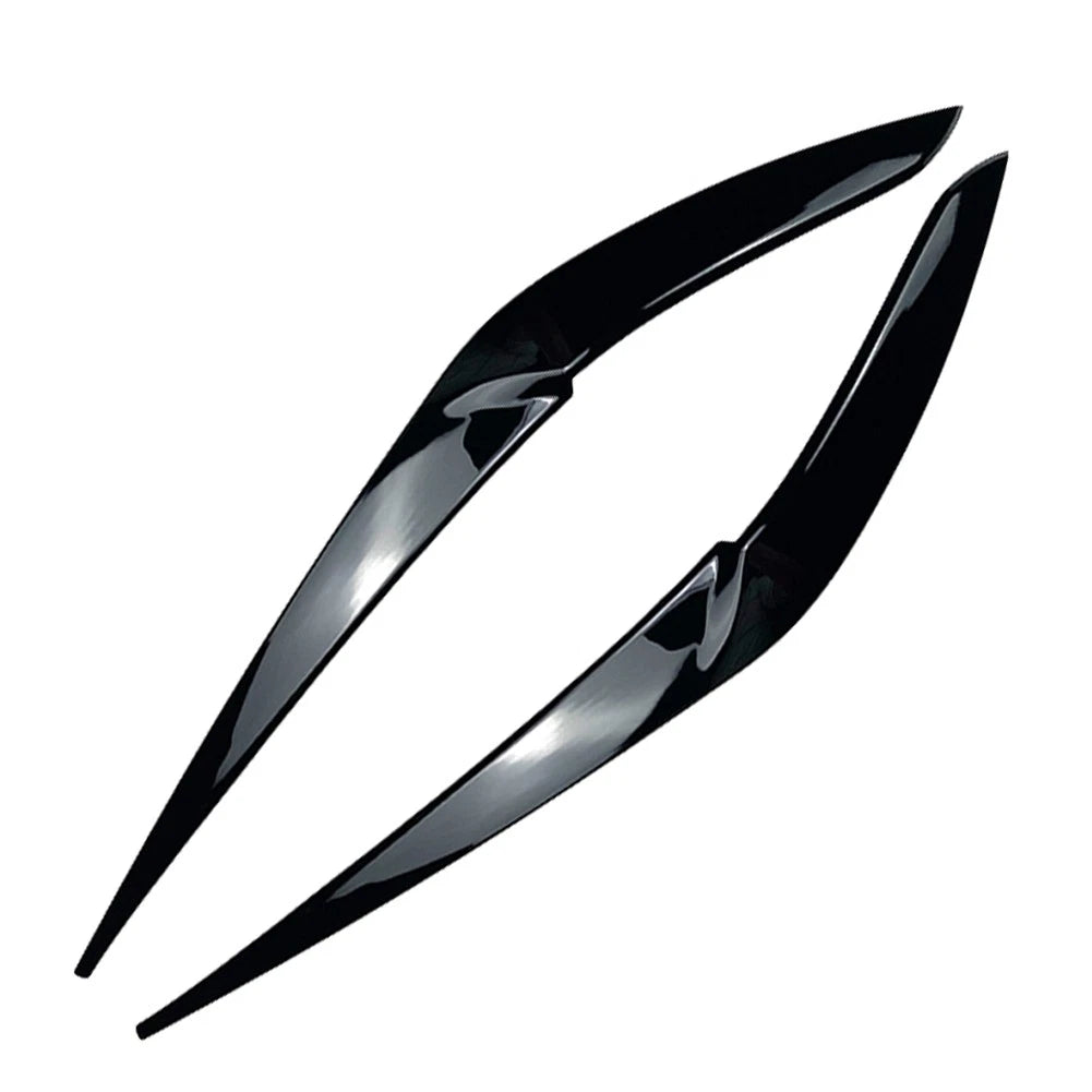 Glossy Black Front Fog Light Eyebrow Cover For BMW X5 2018-22 For BMW X6 2019-22