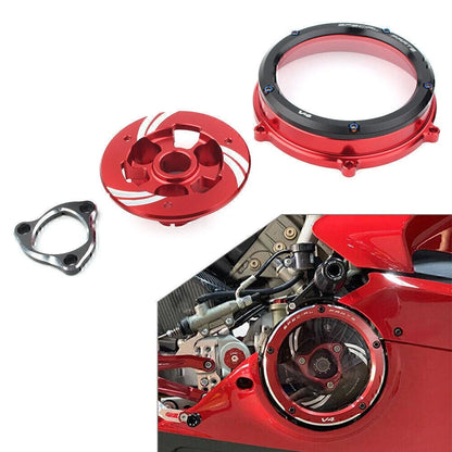 Black Clutch Cover Spring Retainer Pressure Plate Kit For Ducati Panigale V4 V4S