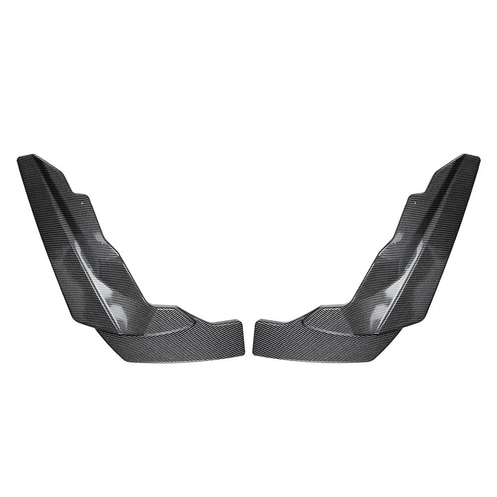 2pcs Carbon Black Rear Bumper Side Spoiler Lip For BMW 2 Series M2 G87 2023-2024