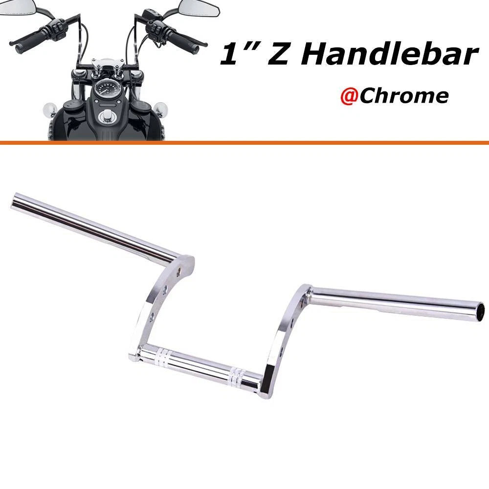 Motorcycle 1'' Handlebars Z Bar Drag Bars Fit For Yamaha Suzuki Honda Harley USA