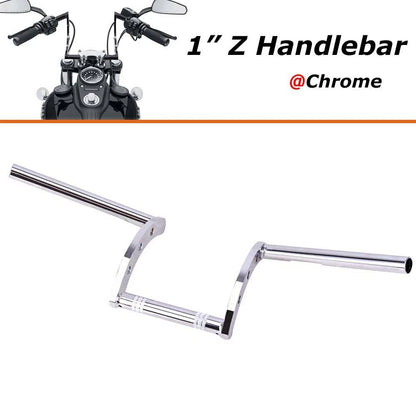 Motorcycle 1'' Handlebars Z Bar Drag Bars Fit For Yamaha Suzuki Honda Harley USA