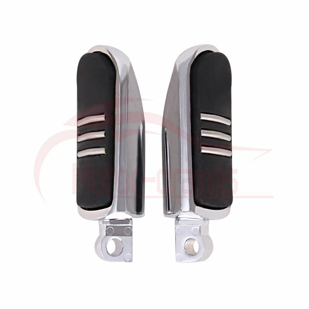 Chrome Male Mount Foot Pegs Footrests For Harley Touring  Softail Fatboy Dyna US