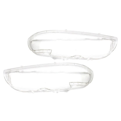 Front Headlight Lens Shell Cover Replacement Fit BMW 5 Series E39 2001-2003 PAIR