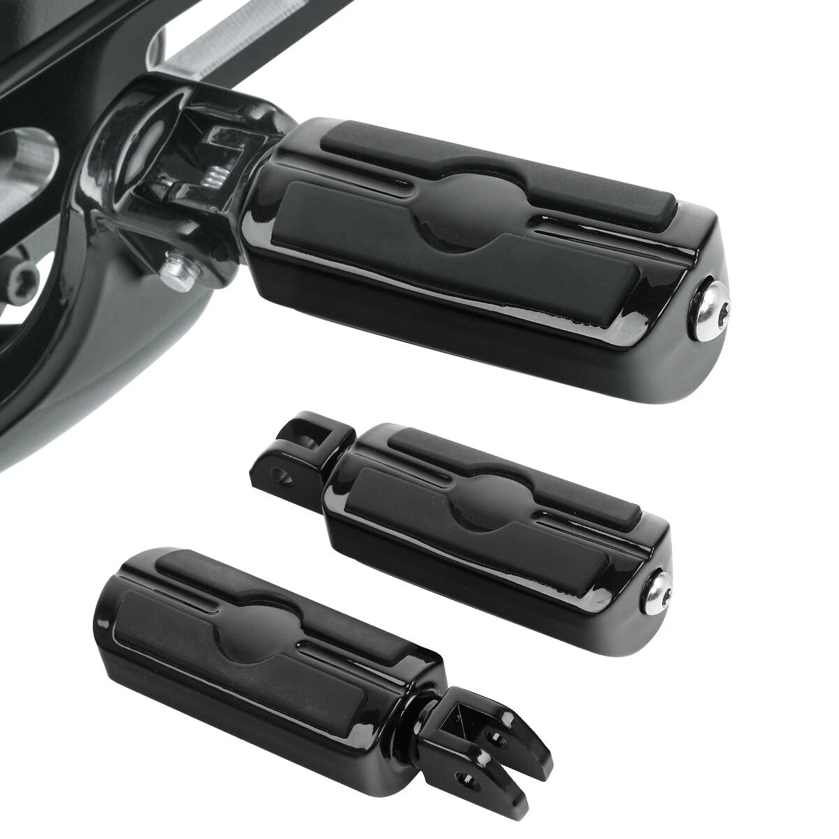 Front Driver Rider Footpegs Pegs Fit For Harley Sportster S RH1250 2021-Up Black