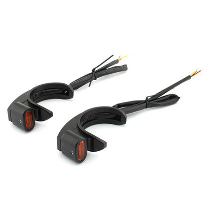 LED Front Turn Signal Light For Harley 49-51mm Front Fork Shock Absorber Amber